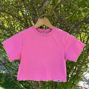 Lucy & Yak Greta Pink Crop Top in size Medium.